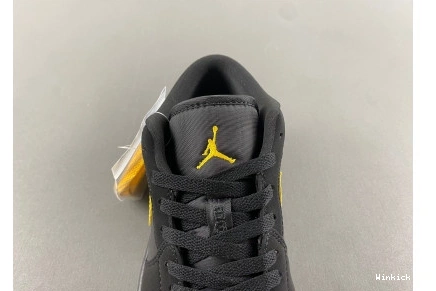 'Black Air Jordan Gold' University Low 1 1107